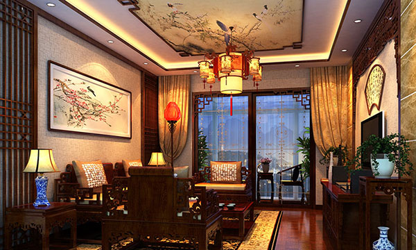 北京順義李先生古典中式室內裝修效果圖