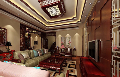 2015中式別墅設計效果圖案例