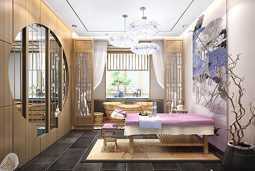 湖南郴州羅女士140平米美容SPA會所設(shè)計效果圖