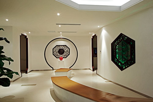 具有中國文化現代形象的中式辦公室裝修案例