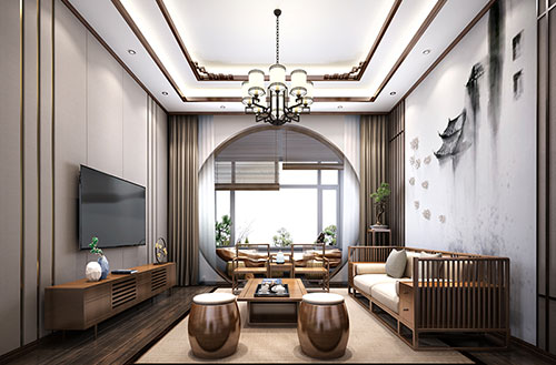 莊重素雅的極簡中式風格裝修