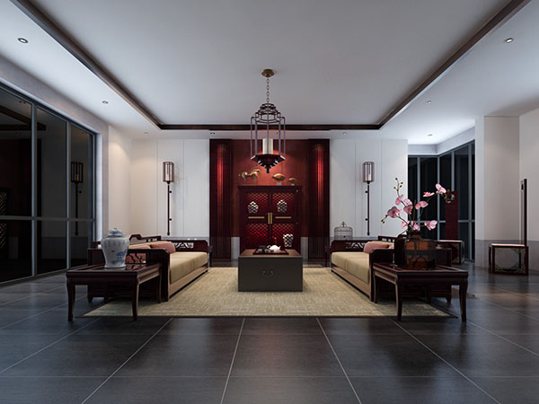中式設(shè)計家裝風(fēng)格客廳