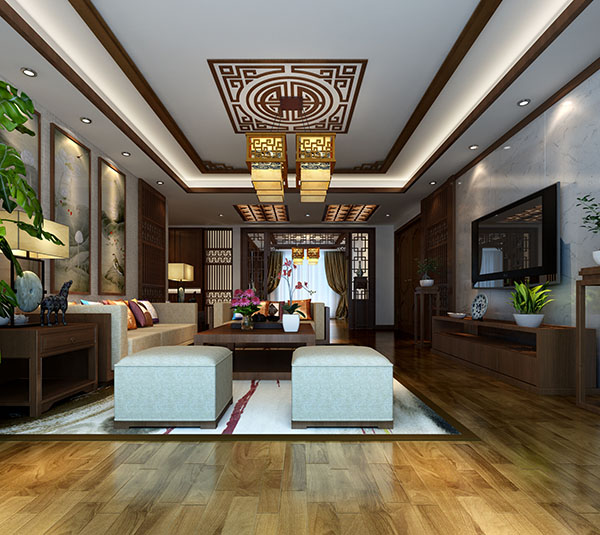 中式設計家裝風格客廳