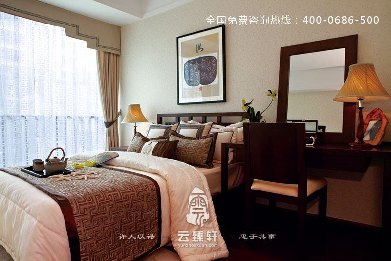 新中式臥室設(shè)計(jì)效果圖