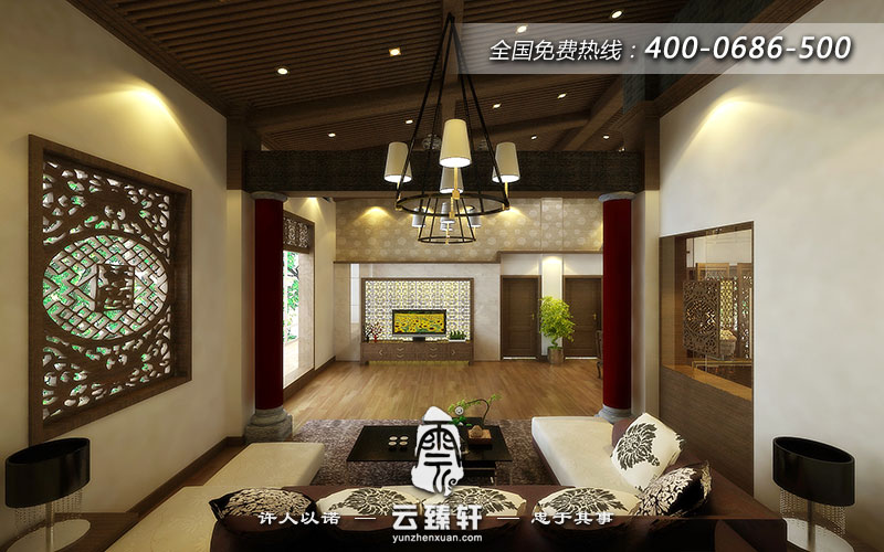 深圳平層中式大宅設(shè)計(jì)方案