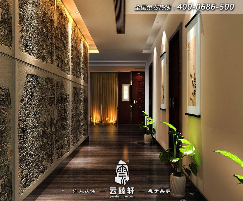 養(yǎng)生館廊道裝飾