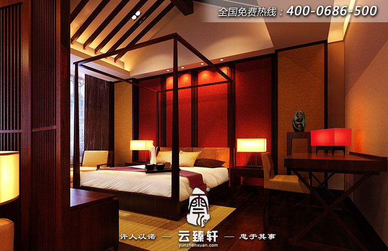 現代中式裝修臥室