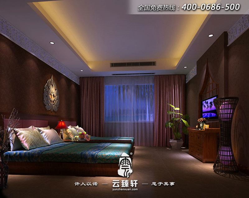 足療養生會所里面的標準房間休息