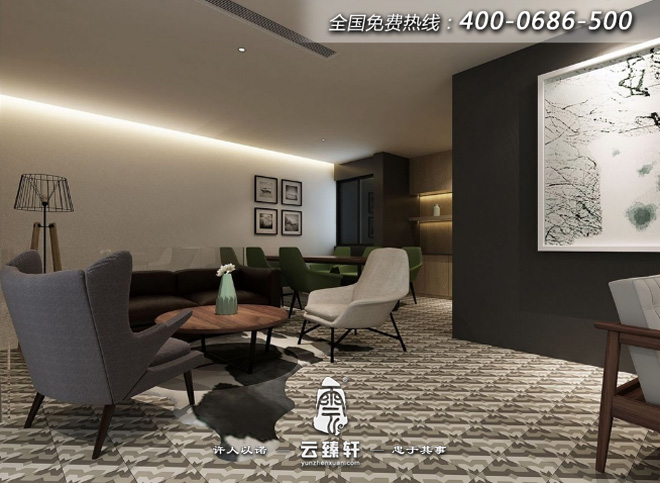 一樓大廳咖啡區(qū)域裝修