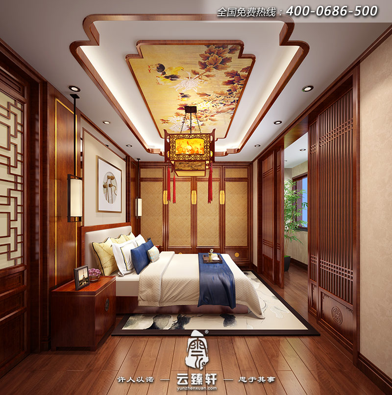 中式設計臥室圖片