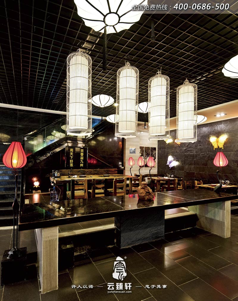 一層的茶藝區(qū)裝修