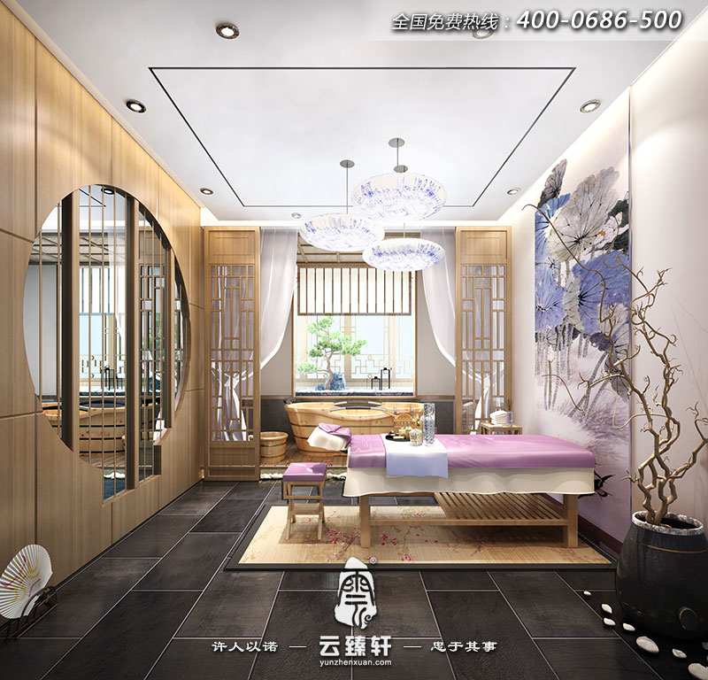 美容SPA會(huì)所VIP房間設(shè)計(jì)效果圖