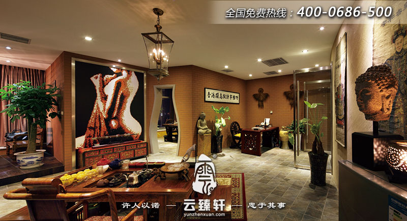 辦公室大廳主會(huì)客區(qū)裝修