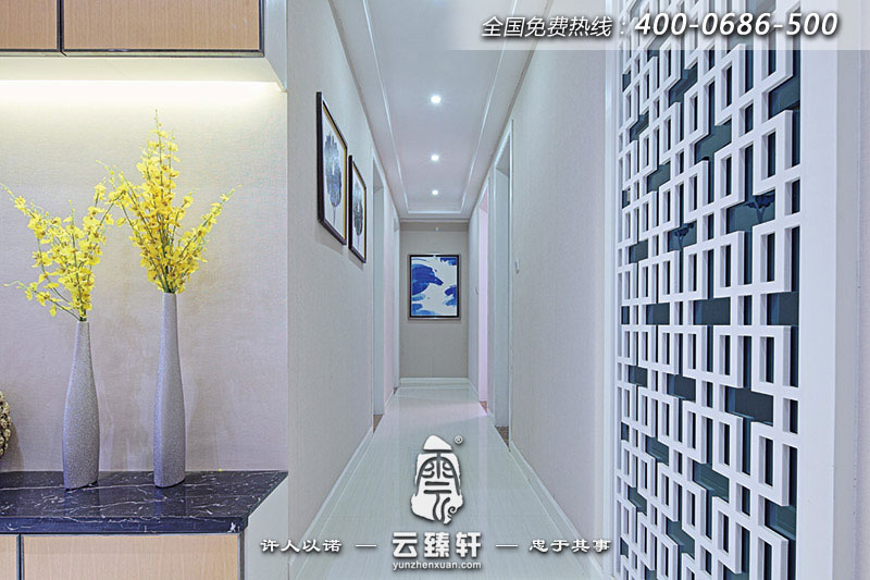 中式樣板房走廊裝修圖片