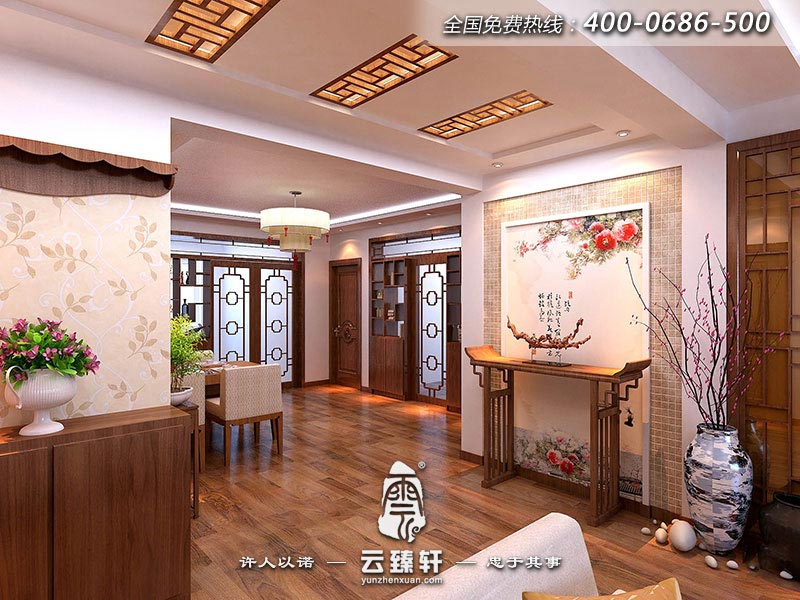 禪意風格門效果圖