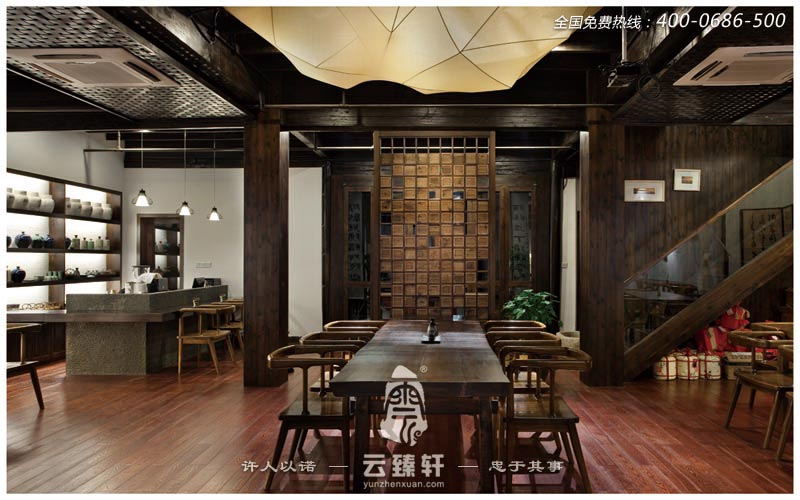 新中石化禪意庚哥茶餐廳會所效果圖