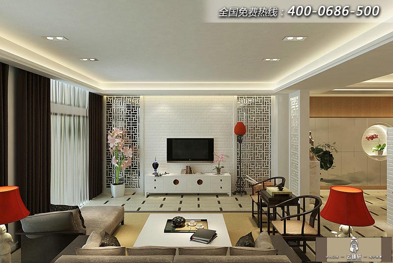 現(xiàn)代中式禪意風(fēng)格效果圖