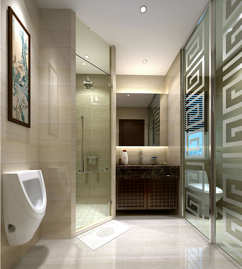 中式店鋪衛生間風水禁忌效果圖