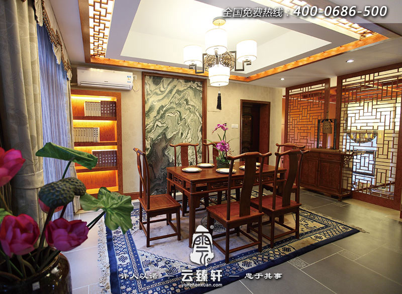 新中式風(fēng)格餐廳裝修效果圖