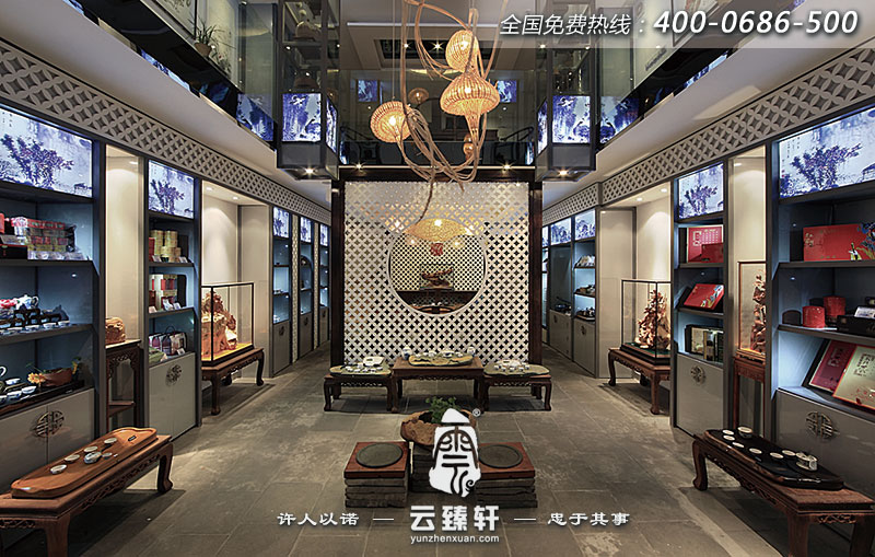 中式茶室裝飾效果圖