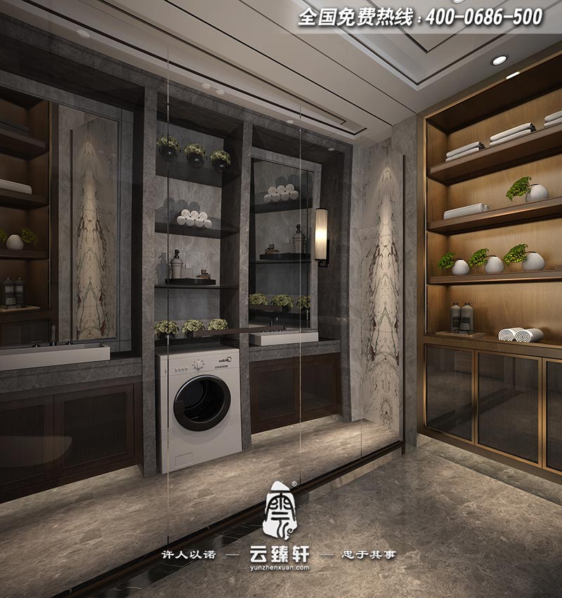 極簡中式衛(wèi)生間設(shè)計效果圖