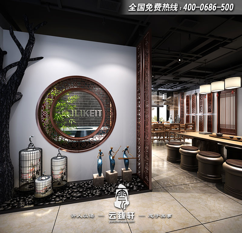 簡單中式門廳玄關(guān)裝修效果圖