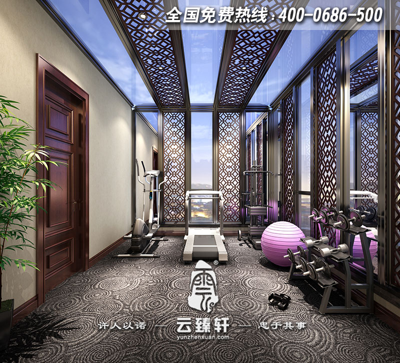 別墅三層陽光房健身房設(shè)計(jì)效果圖