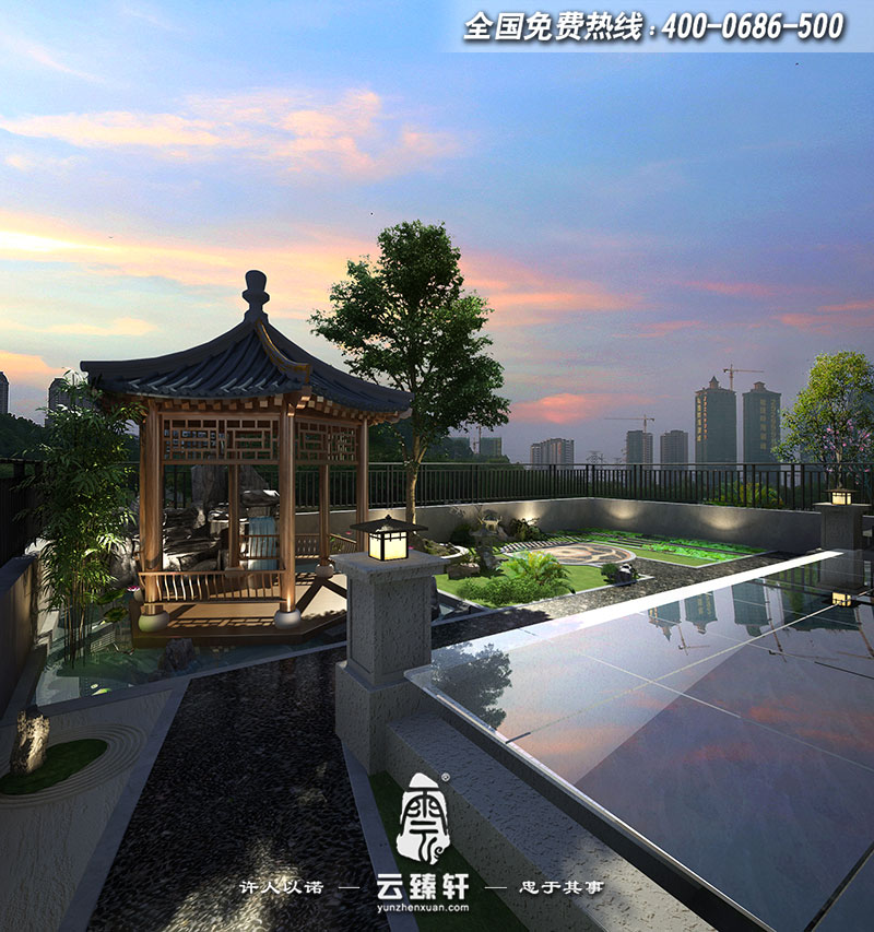 唐山別墅庭院亭子設(shè)計(jì)圖片