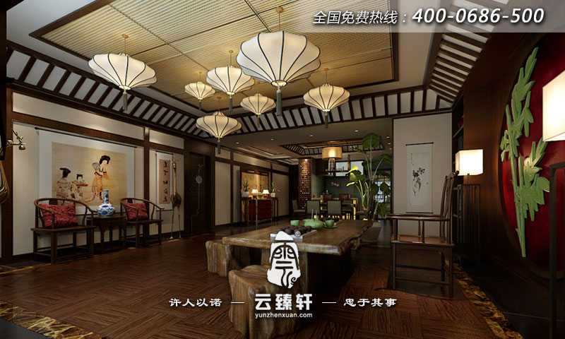 茶坊方案設計效果圖