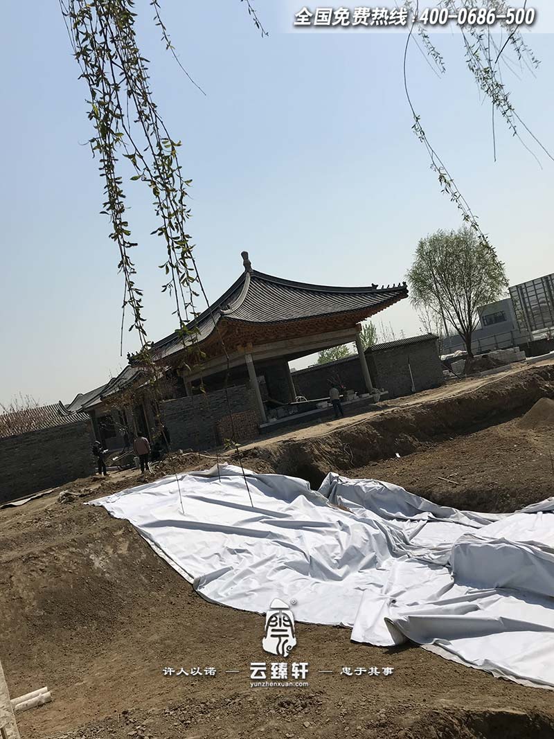 四合院外道路施工現場圖