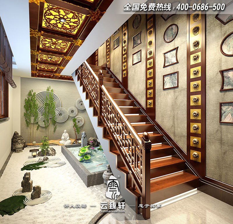 四合院樓梯口設(shè)計效果圖