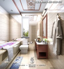 中式風格衛生間門的4種款式