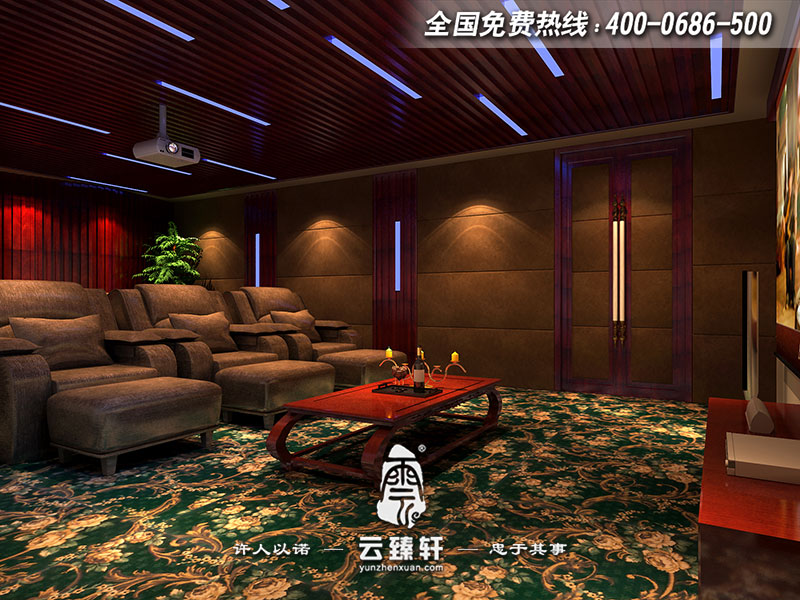 會所觀影室設(shè)計效果圖