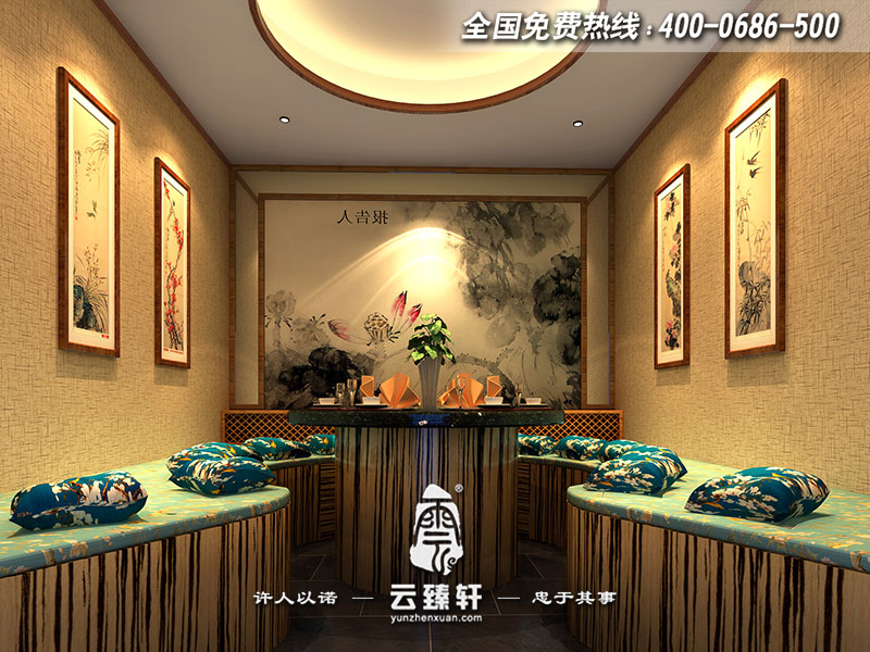 中式餐廳包間設(shè)計(jì)效果圖