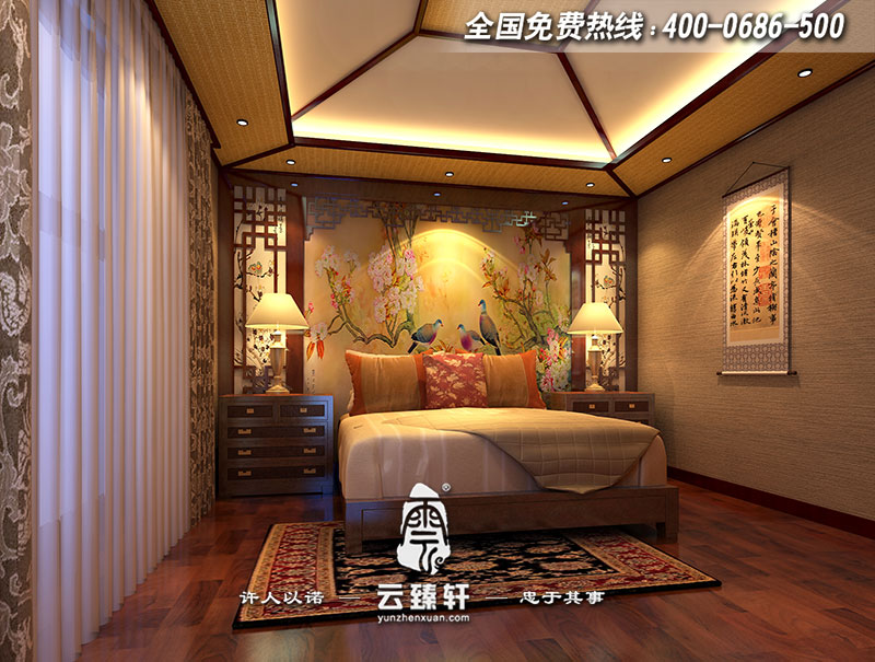 中式臥室設(shè)計(jì)圖片