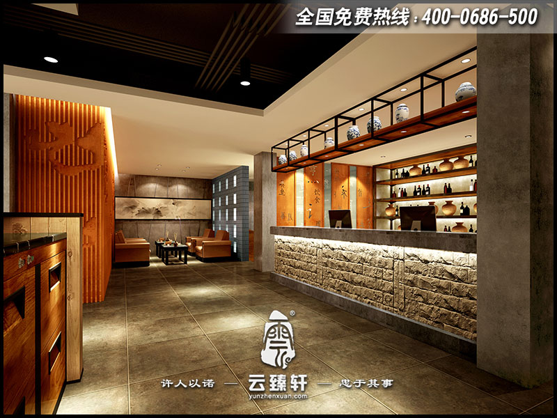 中式餐廳設(shè)計圖片