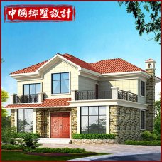 二層新中式別墅|造價(jià)25萬左右|新農(nóng)村自建房設(shè)計(jì)圖紙大全